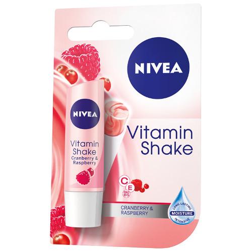 Nivea, Vitamin Shake, Cranberry & Raspberry, Lip Balm (Pomadka do ust z żurawiną i maliną)