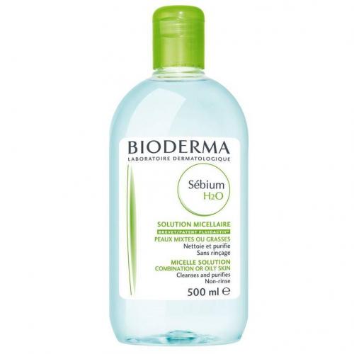 Bioderma, Sebium H2O (Płyn micelarny do oczyszczania twarzy i zmywania makijażu, do cery mieszanej, tłustej i trądzikowej)
