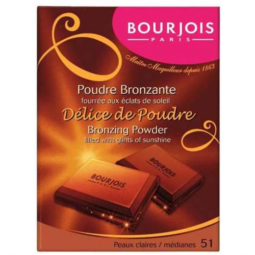 Bourjois, Delice de Poudre, Bronzing Powder (Puder brązujący prasowany)