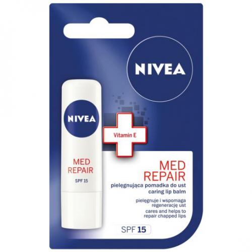 Nivea, Med Repair, 24h Melt-in Moisture SPF 15 (Pielęgnująca pomadka do ust)