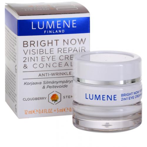 Lumene, Bright Now, Visible Repair Eye Cream & Concealer (Odbudowujący krem i korektor pod oczy 2 w 1)