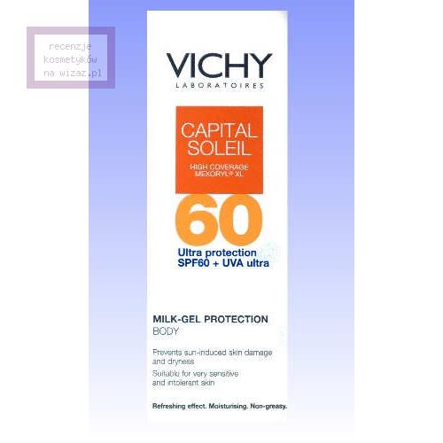 Vichy, Capital Soleil, Milk-Gel Protection Body SPF 60 (żelowe mleczko ochronne do ciała)