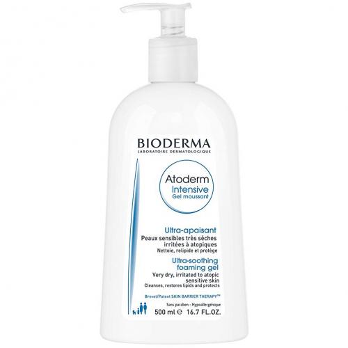 Bioderma, Atoderm, Intensive Gel Moussant (Żel oczyszczający i natłuszczający do skóry atopowej)