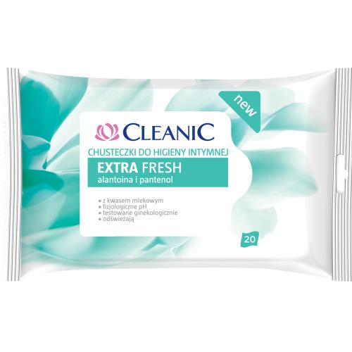 Cleanic, Extra Fresh, Chusteczki do higieny intymnej