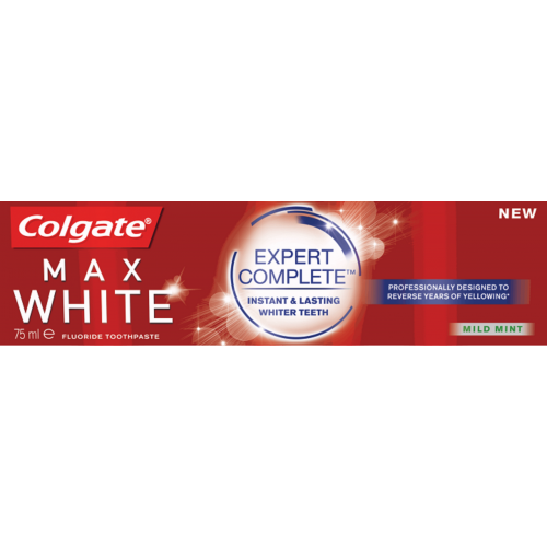 colgate max white expert complete mild mint