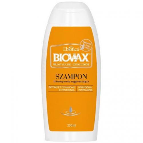 L'biotica, Biovax, Intensywnie regenerujący szampon do włosów suchych i zniszczonych