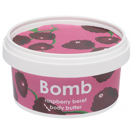 Bomb Cosmetics, Raspberry Beret, Shimmering Body Butter (Masło do ciała malinowe)