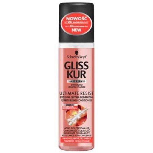 Schwarzkopf Gliss Kur, Ultimate Resist, Ekspresowa odżywka regeneracyjna do włosów