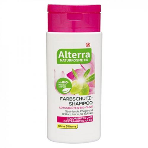 Alterra, Olive & Lotusblute, Farbschutz - Shampoo (Szampon ochrona koloru `Oliwki i kwiat lotosu`)