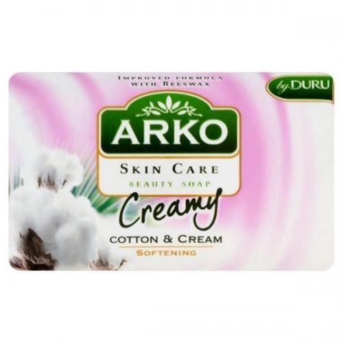 Arko, Skin Care, Creamy, Cotton & Cream Soap Bar (Mydło w kostce z bawełną i kremem)