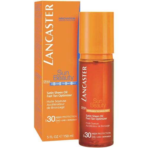 Lancaster, Sun Beauty, Satin Sheen Oil Fast Tan Optimizer SPF 30 (Jedwabista oliwka do ciała przedłużająca efekty opalania SPF 30)