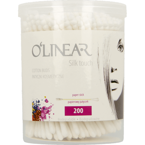 O`linear, Silk Touch, Cotton Buds (Papierowe patyczki kosmetyczne)