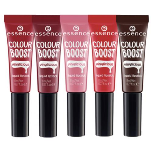 Essence Colour Boost Vinylicious Liquid Lipstick Winylowa płynna pomadka cena opinie