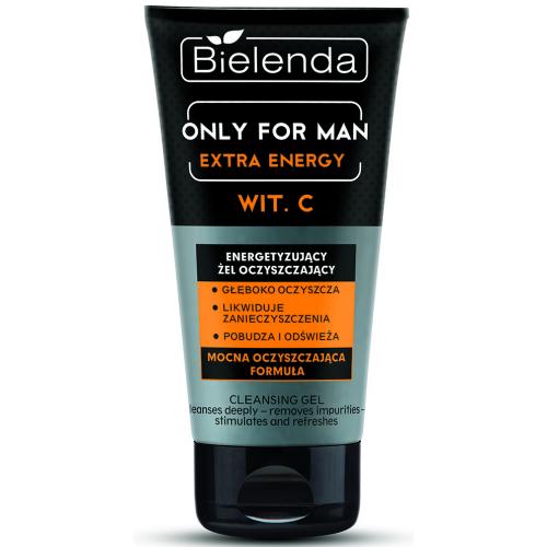 Bielenda, Only For Men, Extra Energy, Żel do mycia twarzy oczyszczający energetyzujący