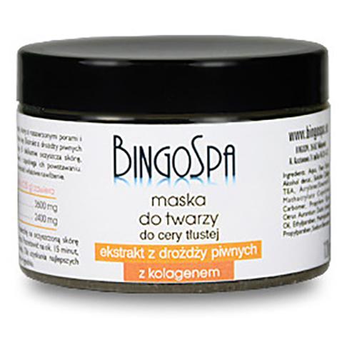 BingoSpa, Maska o twarzy z ekstraktem z drożdży piwnych i kolagenem do cery tłustej