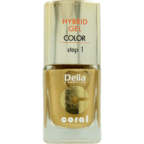 Delia, Coral, Hybrid Gel Color Step 1 (Lakier podkładowy do paznokci)