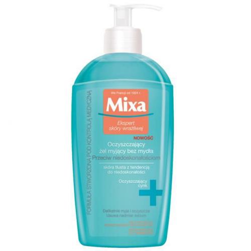 Mixa, Oczyszczający żel myjący bez mydła do skóry tłustej