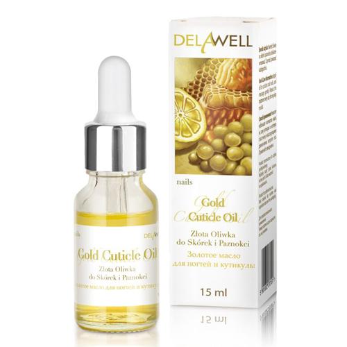DelaWell, Gold Cuticle Oil (Złota oliwka do skórek i paznokci)