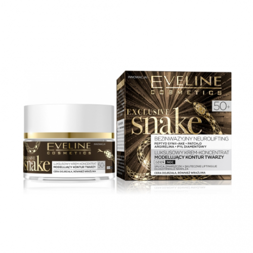 Eveline Cosmetics, Exclusive Snake, Krem - koncentrat modelujący kontur twarzy na dzień i noc 50+