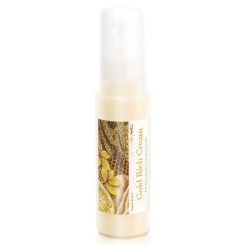 DelaWell, Gold Rich Cream (Złoty krem z naturalnymi ekstraktami do dłoni i stóp)