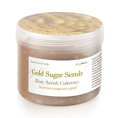 DelaWell, Gold Sugar Scrub (Złoty scrub cukrowy do ciała)