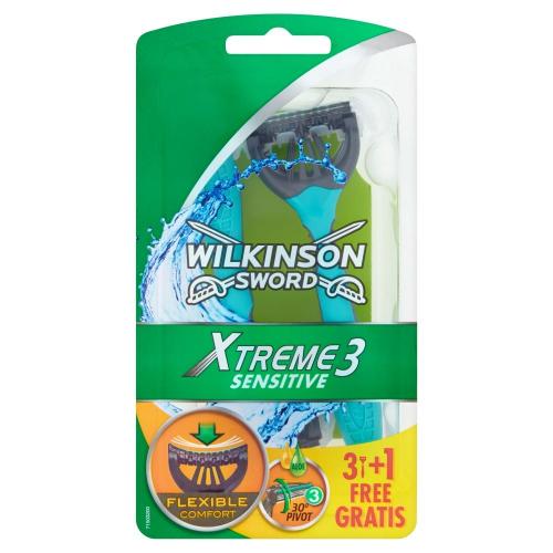 Wilkinson, Xtreme3 Sensitive, Jednorazowe maszynki do golenia dla mężczyzn