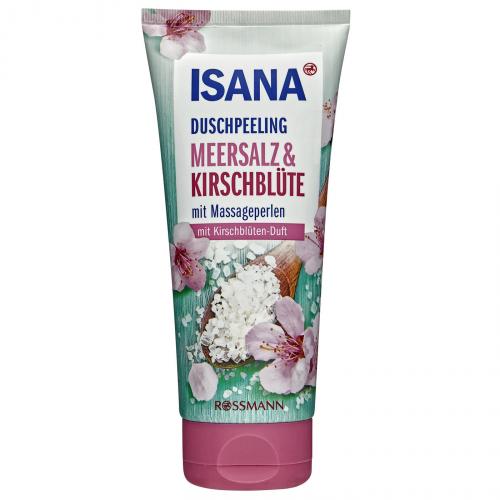 Isana, Meersalz & Kirschblute Duschpeeling (Peeling pod prysznic `Sól morska i kwiat wiśni`)