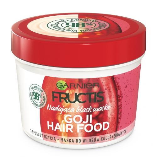 Garnier, Fructis, Goji Hair Food, Nadająca blask maska do włosów koloryzowanych