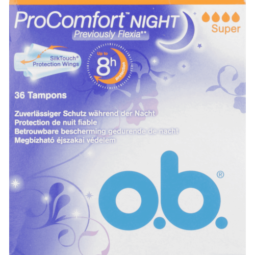 O.B., ProComfort Night Super, Tampony higieniczne