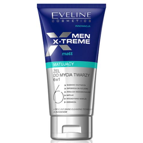 Eveline Cosmetics, Men X-treme Matt, Matujący żel do mycia twarzy 6w1