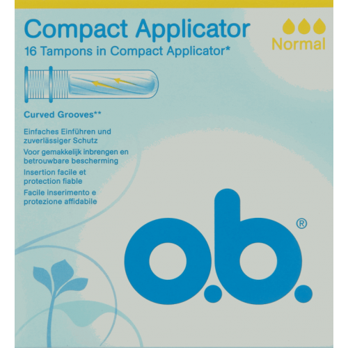 O.B., Compact Applicator Normal, Tampony higieniczne