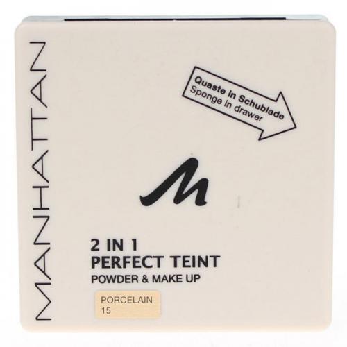 Manhattan, Perfect Teint Powder & Make up 2 in 1 (Podkład w kompakcie)
