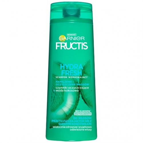 Garnier, Fructis, Hydra Fresh, Szampon wzmacniający do włosów przetłuszczających się, z suchymi końcówkami