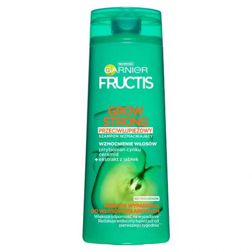 Garnier, Fructis, Grow Strong, Przeciwłupieżowy szampon wzmacniający do włosów osłabionych, z łupieżem