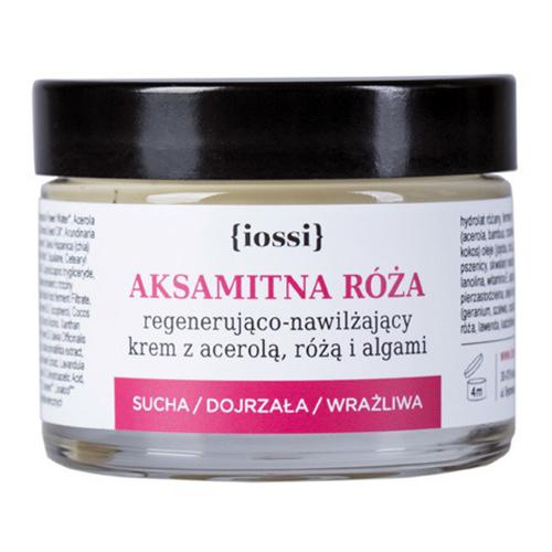 Iossi, Aksamitna Róża, Regenerująco-nawilżający krem z acerolą, różą i algami