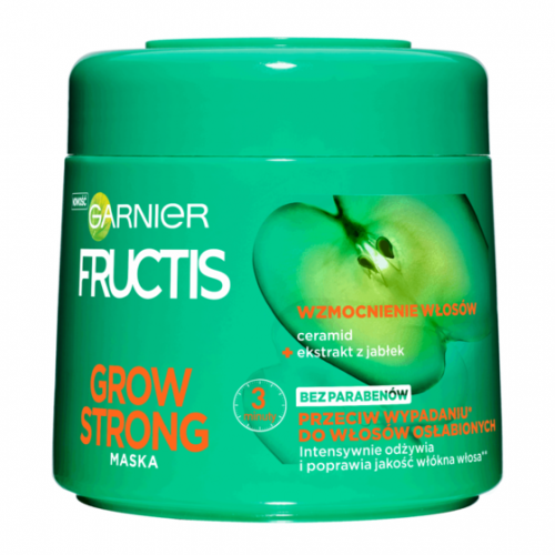 Garnier, Fructis, Grow Strong, Maska wzmacniająca do włosów osłabionych