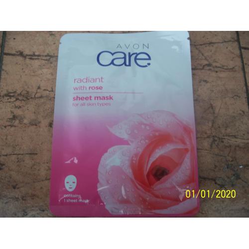 Avon Care, Rose Radiance Sheet Mask (Rozjaśniająca maseczka w płachcie z ekstraktem różanym) - opinie | zdjęcie do recenzji od Smerfeta83