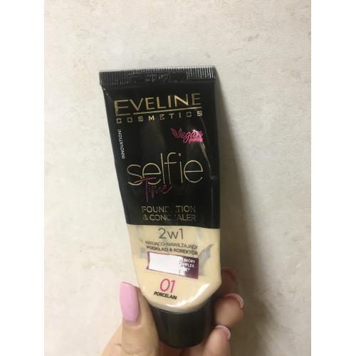 Eveline Cosmetics Selfie-Time Foundation & Concealer (Kryjąco-nawilżający podkład-korektor 2 w 1) - opinie | zdjęcie do recenzji od kama_m1