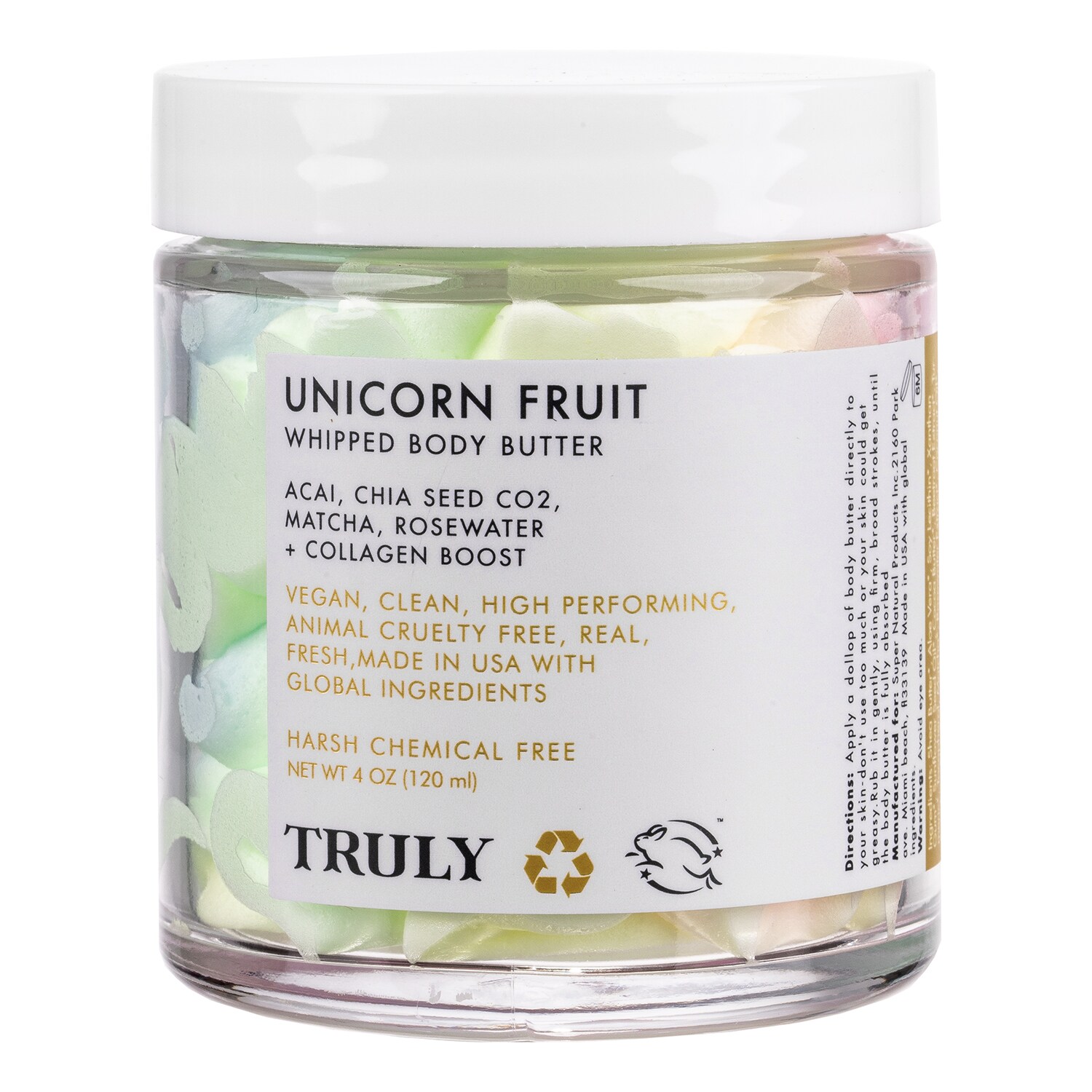 Truly, Unicorn Fruit Whipped Body Butter (Kremowe masło do ciała w kolorze tęczy) - cena, opinie ...