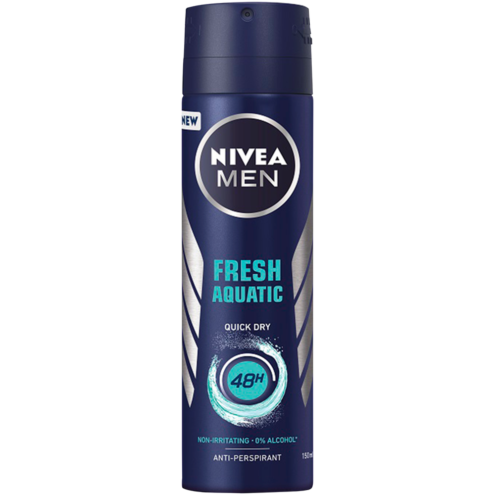 Nivea Men Fresh Aquatic Antiperspirant Spray Antyperspirant W Sprayu Cena Opinie 5929