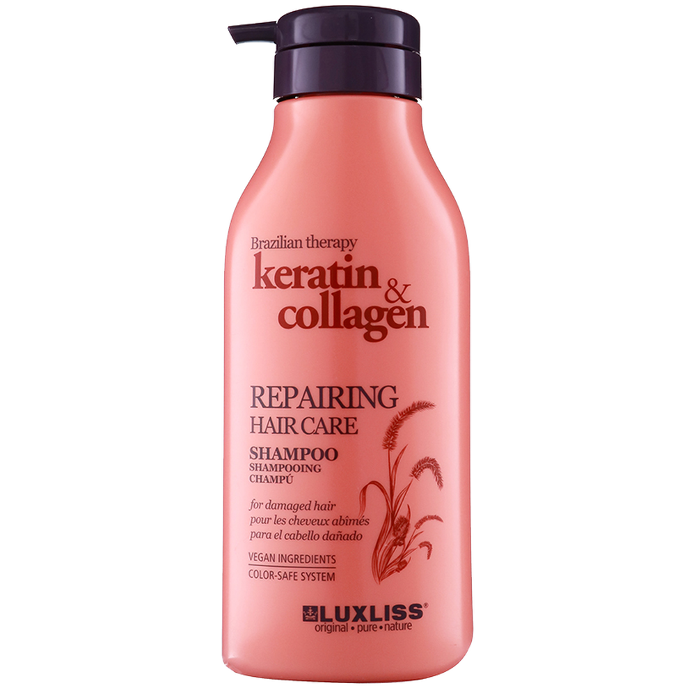 Luxliss, Keratin & Collagen, Repairing Hair Care Shampoo (Naprawczy