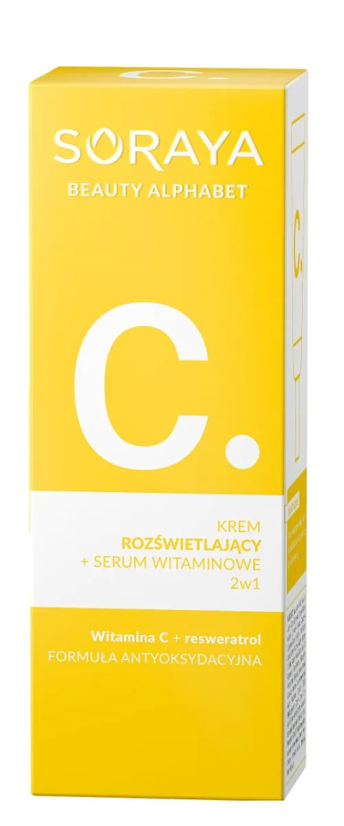 Soraya, Beauty Alphabet, C, Krem Rozświetlający + Serum Witaminowe 2w1 ...