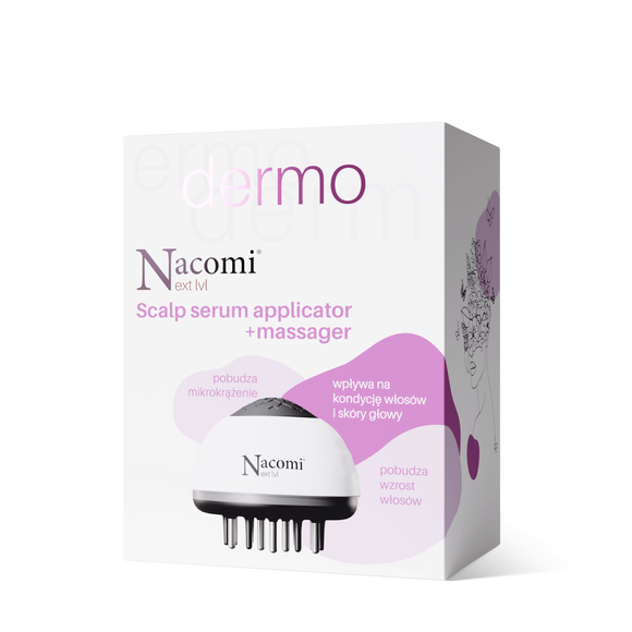 Scalp Massager Nacomi Next Lvl Head Skin Serum Applicator + Massager
