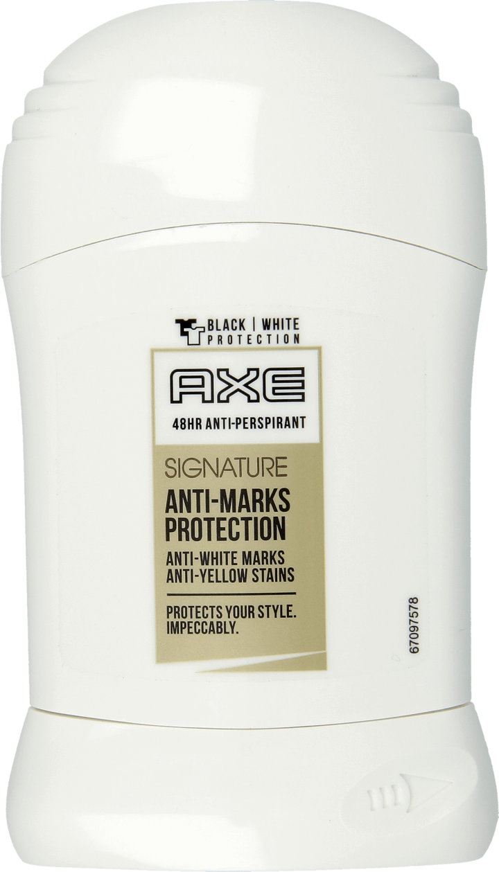 Anti marks. Axe Signature антиперспирант против белых следов 50 мл. Антиперспирант Axe Signature Gold Anti-Marks Protection белый. Axe дезодорант стик белый. Дезодорант-стик Axe защита от пятен жен 50мл.