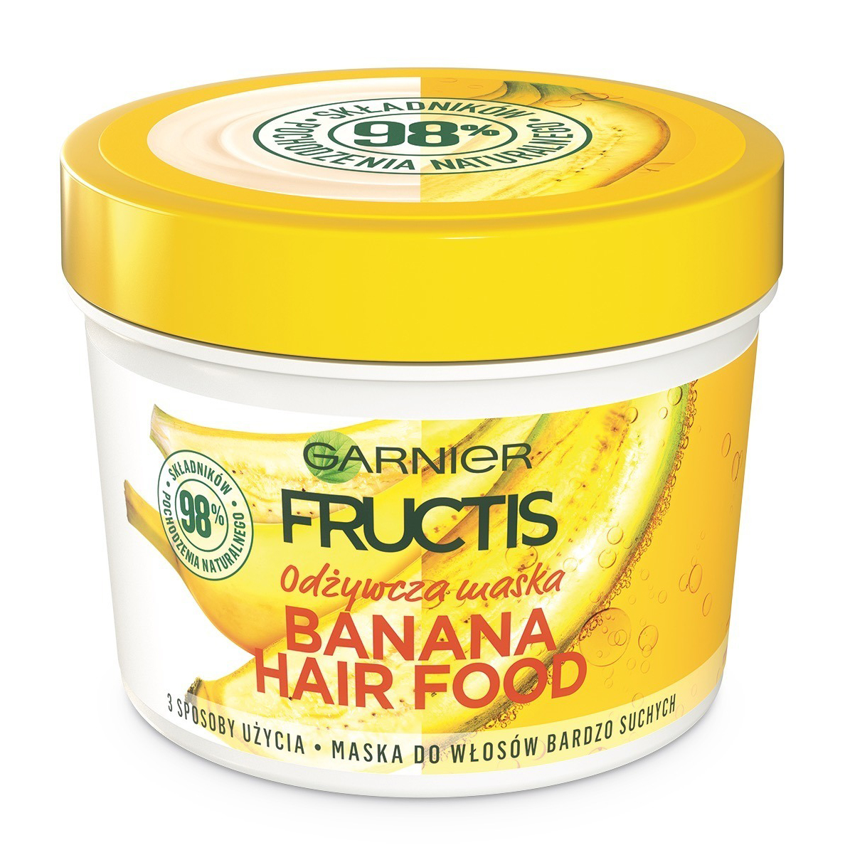 automaat Bedoel minstens Garnier, Fructis, Banana Hair Food (Odżywcza maska do włosów bardzo  suchych) - cena, opinie, recenzja | KWC