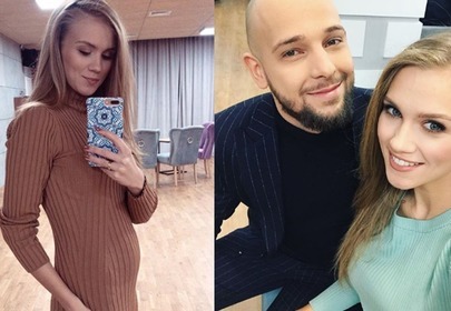 Agnieszka Kaczorowska w ciąży i Maciej Pela Agnieszka Kaczorowska w ciąży i Maciej Pela