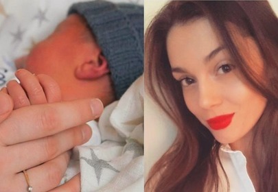 Paulina papierska, mała rączka dziecka Paulina papierska, mała rączka dziecka