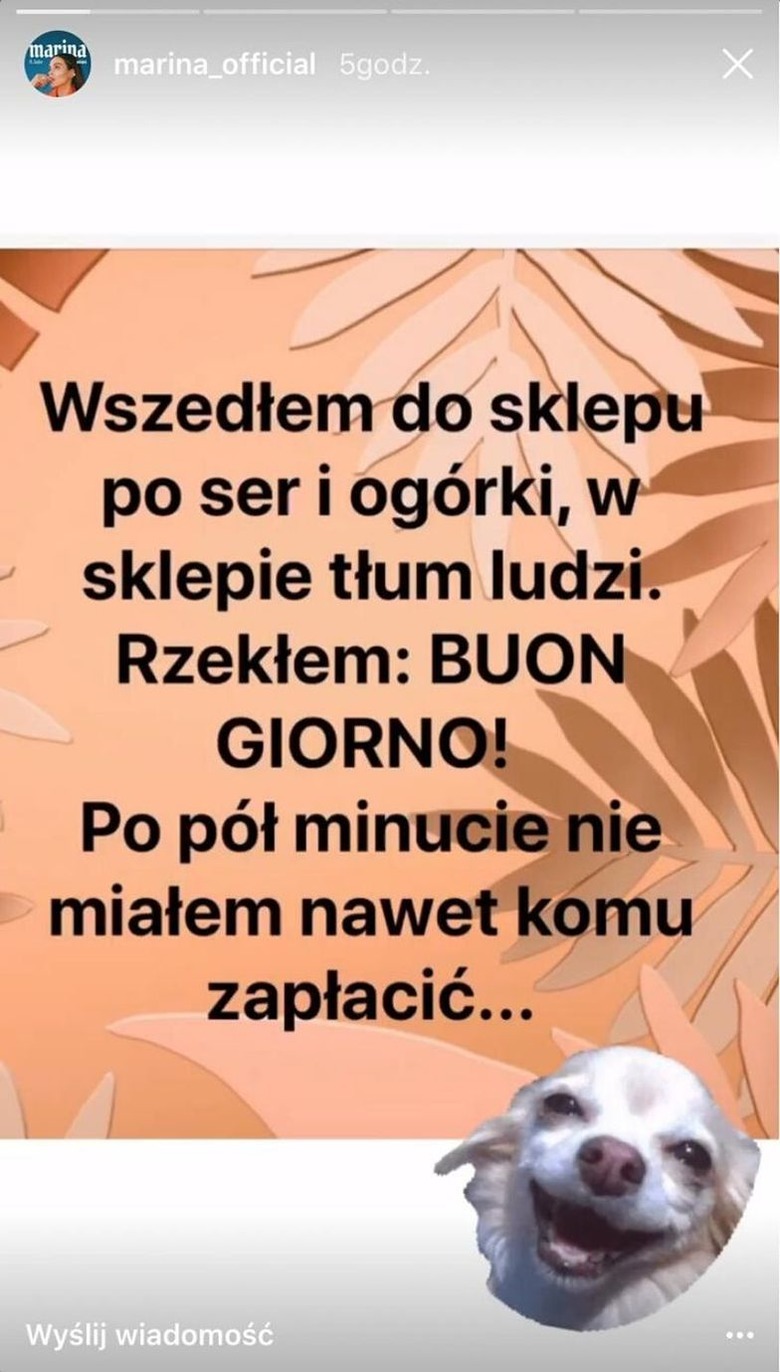 Marina śmieje się z koronawirusa - Wizaz.pl